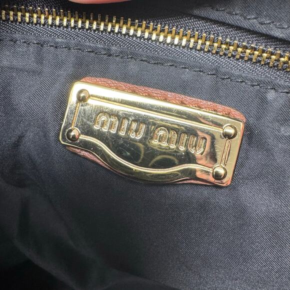 Miu Miu Brown Coffer matelassé leather hobo/shoulder bag with Braided Handle - Picture 9 of 16